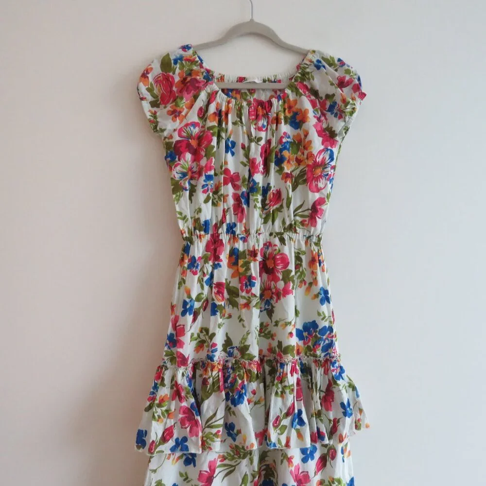 EYWASOULS MALIBU Inka Tiered Floral Maxi Dress Bohemian Summer - Size XS / S - Picture 5 of 16